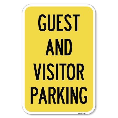 Guest And Visitor Parking Heavy-Gauge Aluminum Sign